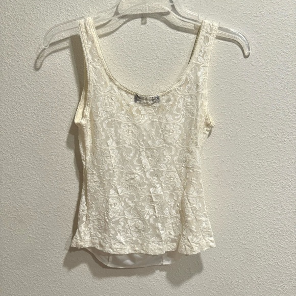 Ivory Lace top m Medium cottage core - Picture 2 of 6